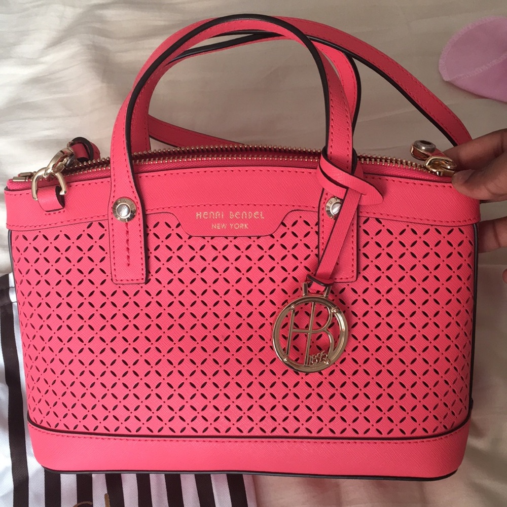 Henri Bendel 57th mini satchel handbag